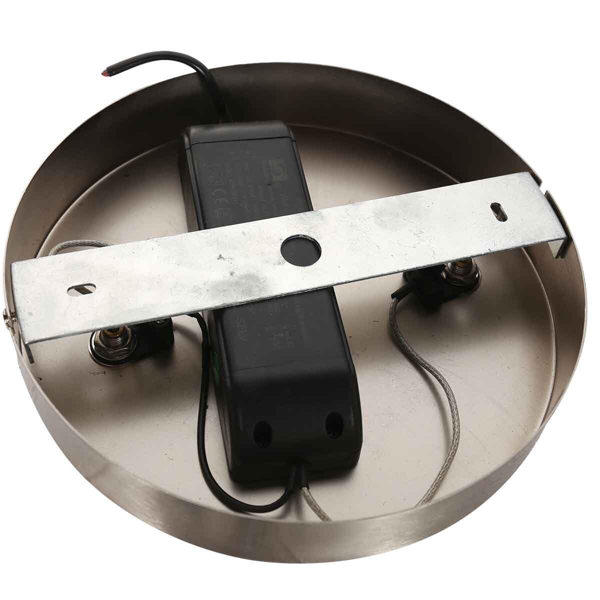 Staalkleurige hanglamp Soleil 4140ST met liftsysteem