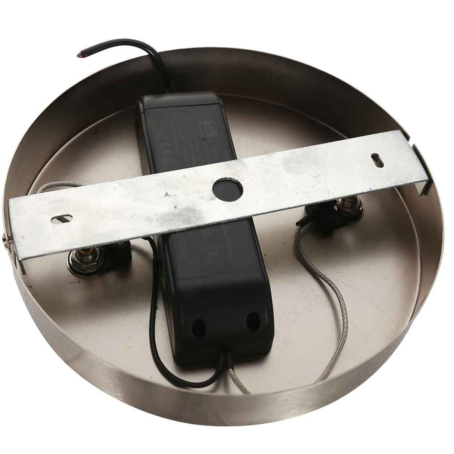 Staalkleurige hanglamp Soleil 4140ST met liftsysteem