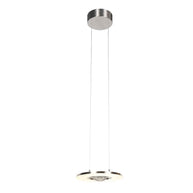 Staalkleurige hanglamp Soleil 4140ST met liftsysteem