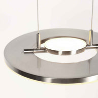 Staalkleurige hanglamp Soleil 4140ST met liftsysteem