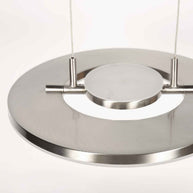 Staalkleurige hanglamp Soleil 4140ST met liftsysteem