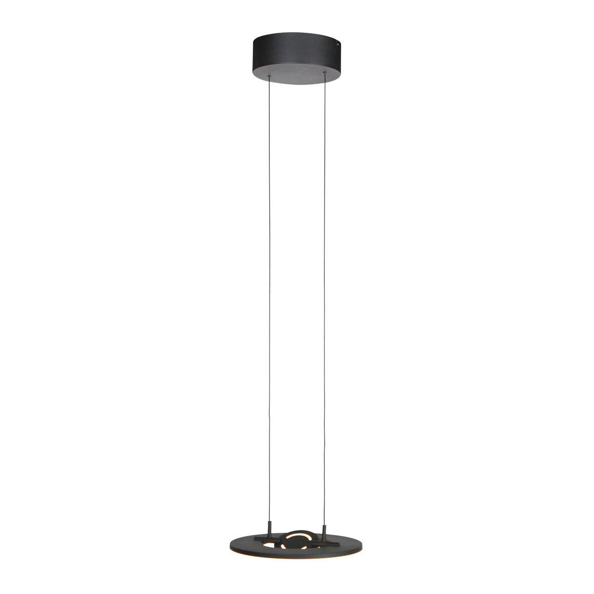 Zwarte hanglamp Soleil 4140ZW met liftsysteem