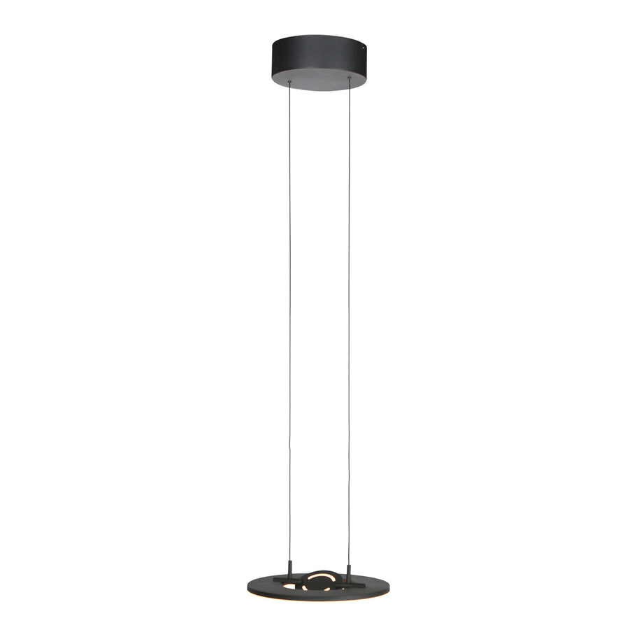 Zwarte hanglamp Soleil 4140ZW met liftsysteem