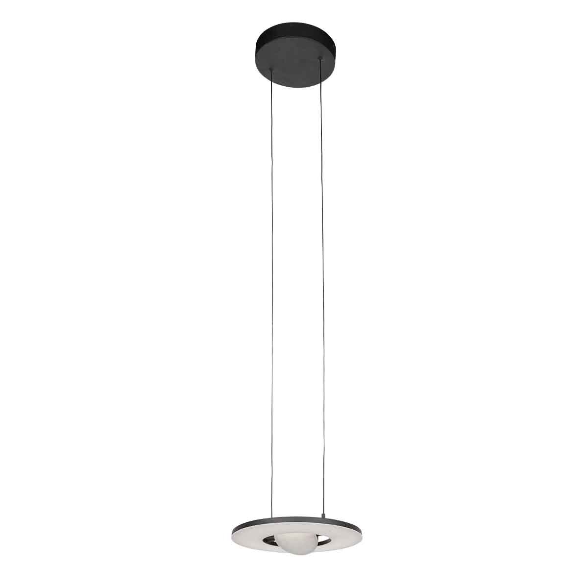Zwarte hanglamp Soleil 4140ZW met liftsysteem