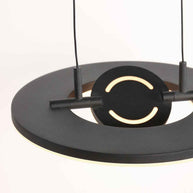 Zwarte hanglamp Soleil 4140ZW met liftsysteem
