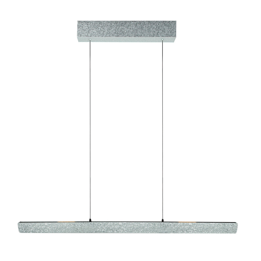 Champagne-staalkleurige hanglamp Fluxy 4189ST met kabellift 120 cm