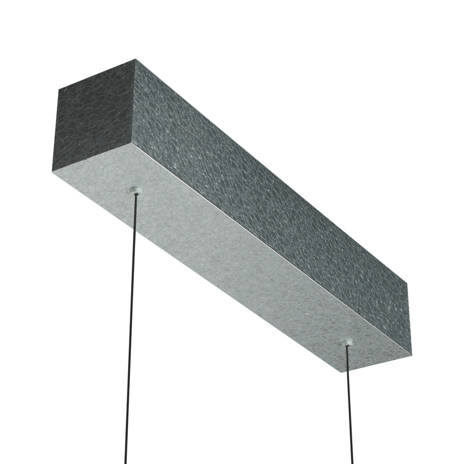 Champagne-staalkleurige hanglamp Fluxy 4189ST met kabellift 120 cm