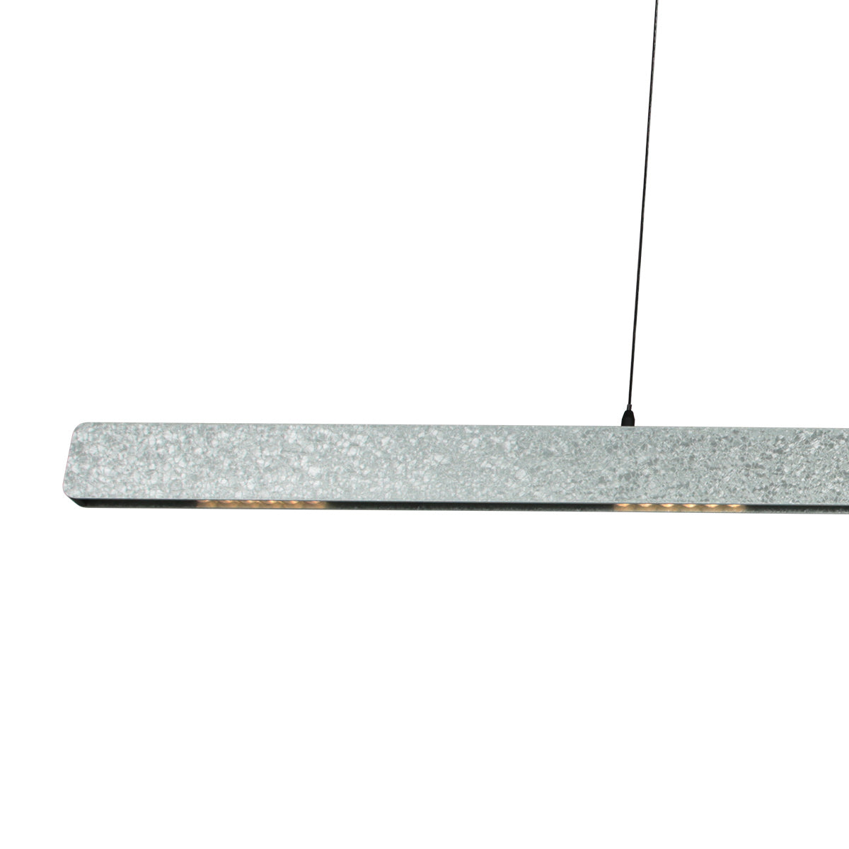 Champagne-staalkleurige hanglamp Fluxy 4189ST met kabellift 120 cm