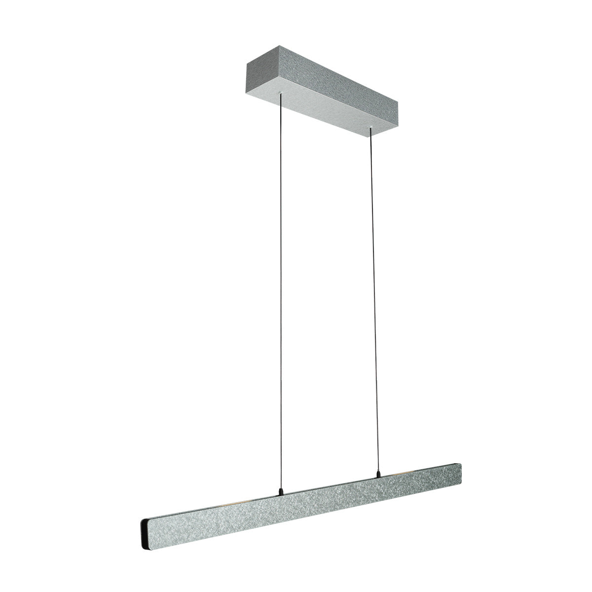 Champagne-staalkleurige hanglamp Fluxy 4189ST met kabellift 120 cm