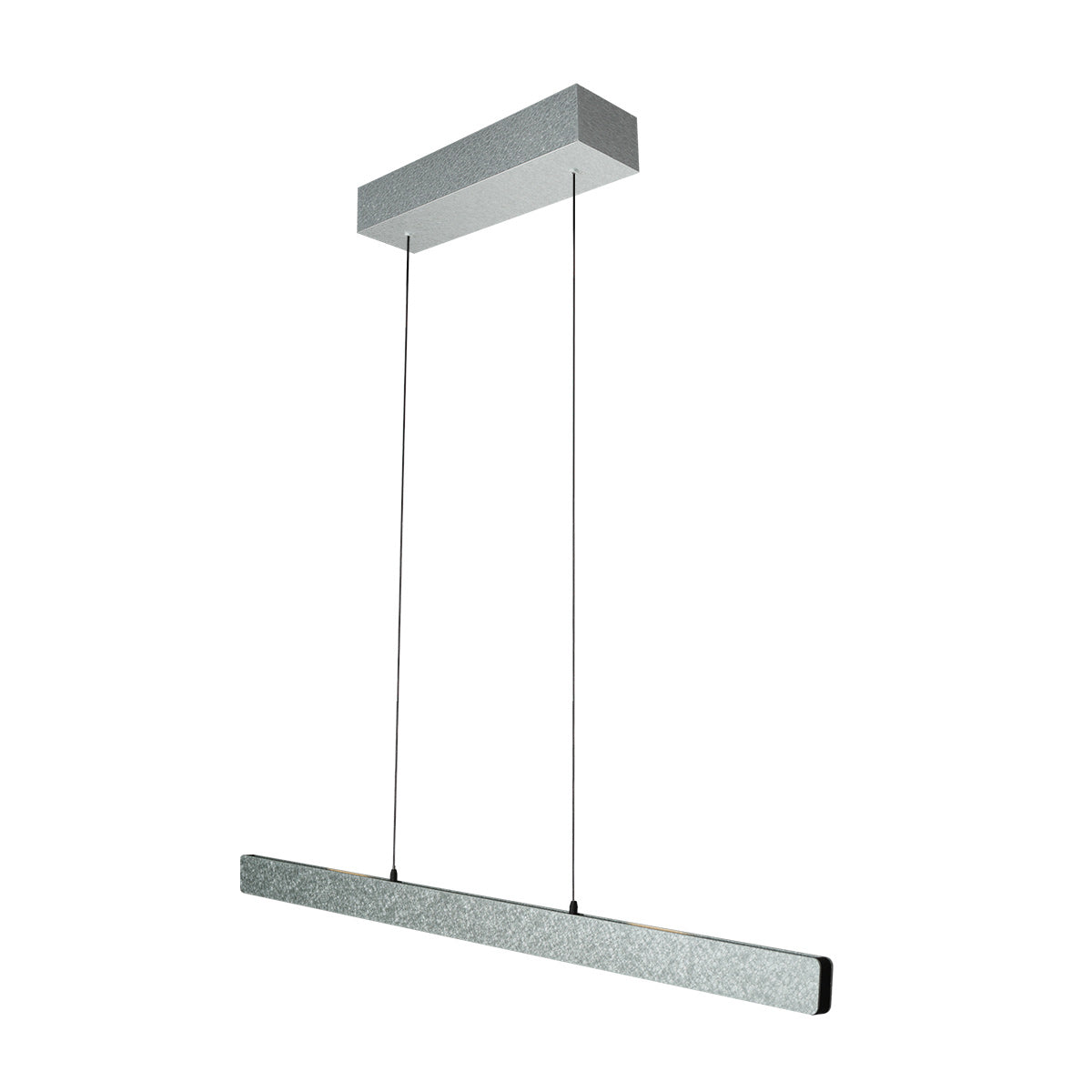 Champagne-staalkleurige hanglamp Fluxy 4189ST met kabellift 120 cm