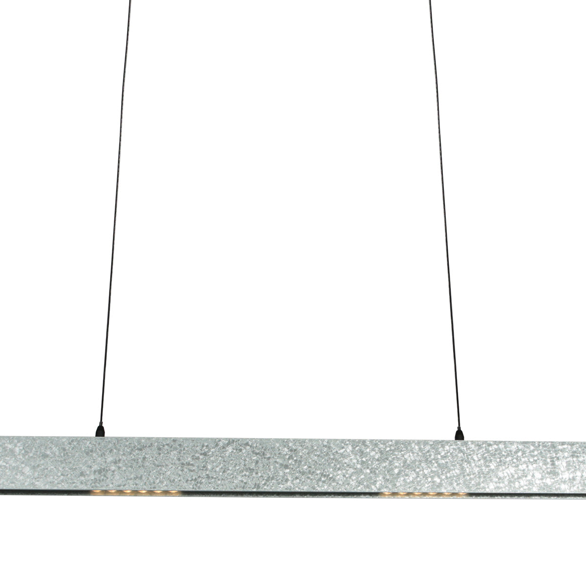 Champagne-staalkleurige hanglamp Fluxy 4189ST met kabellift 120 cm