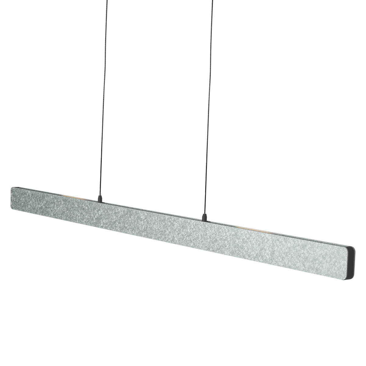 Champagne-staalkleurige hanglamp Fluxy 4189ST met kabellift 120 cm