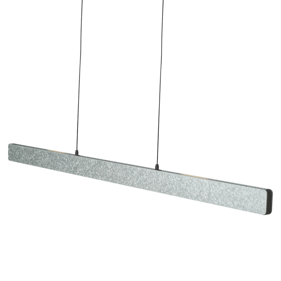 Champagne-staalkleurige hanglamp Fluxy 4189ST met kabellift 120 cm