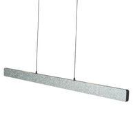 Champagne-staalkleurige hanglamp Fluxy 4189ST met kabellift 120 cm