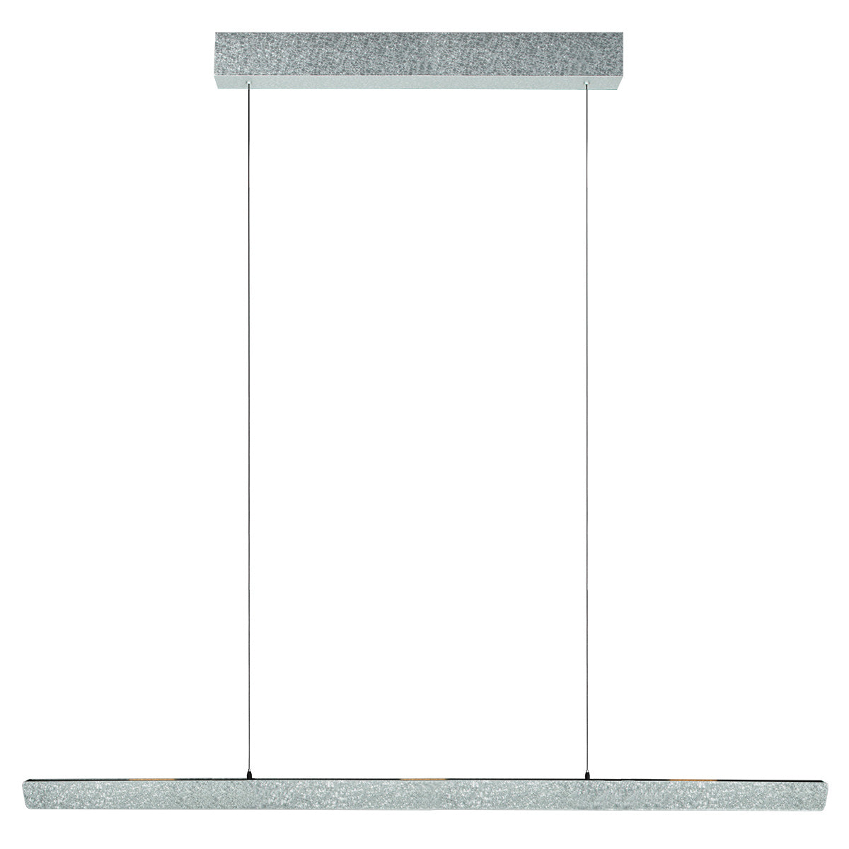 Champagne-staalkleurige hanglamp Fluxy 4190ST met kabellift 160 cm