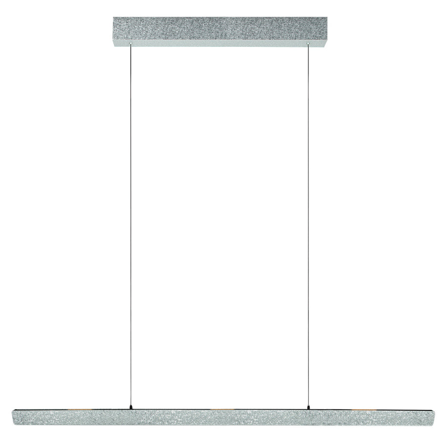 Champagne-staalkleurige hanglamp Fluxy 4190ST met kabellift 160 cm