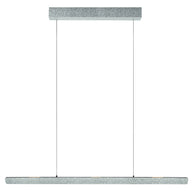 Champagne-staalkleurige hanglamp Fluxy 4190ST met kabellift 160 cm