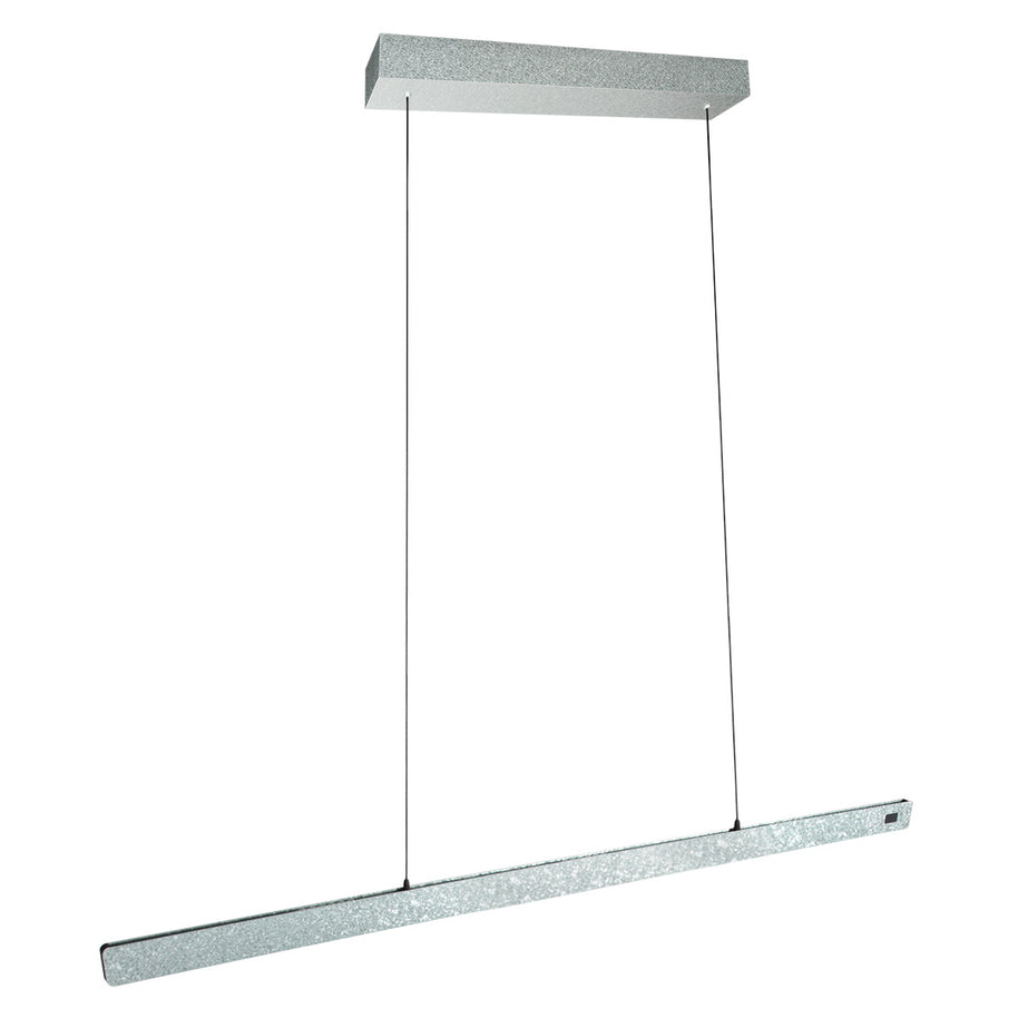 Champagne-staalkleurige hanglamp Fluxy 4190ST met kabellift 160 cm