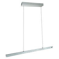 Champagne-staalkleurige hanglamp Fluxy 4190ST met kabellift 160 cm