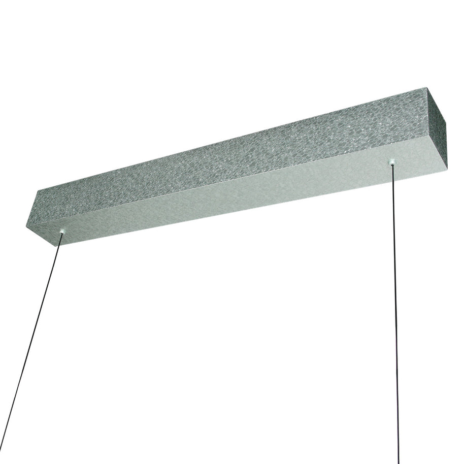 Champagne-staalkleurige hanglamp Fluxy 4190ST met kabellift 160 cm