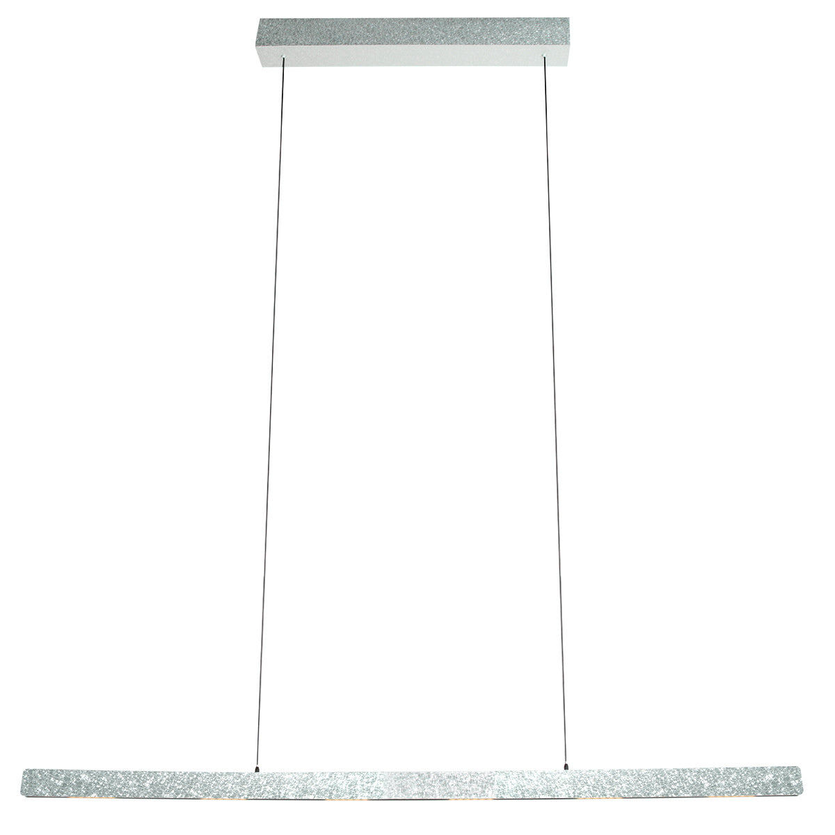 Champagne-staalkleurige hanglamp Fluxy 4190ST met kabellift 160 cm