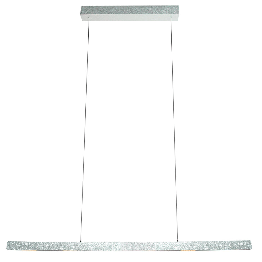 Champagne-staalkleurige hanglamp Fluxy 4190ST met kabellift 160 cm