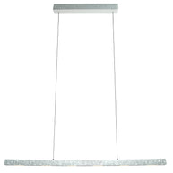 Champagne-staalkleurige hanglamp Fluxy 4190ST met kabellift 160 cm