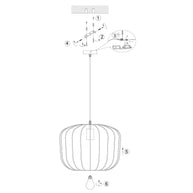 Zwarte hanglamp Sable 4191ZW – stijlvol en sfeervol ontwerp