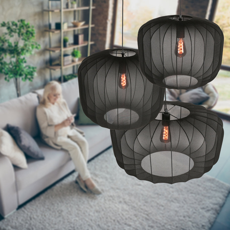 Zwarte hanglamp Sable 4191ZW – stijlvol en sfeervol ontwerp