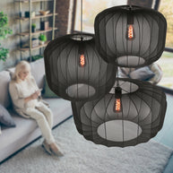 Zwarte Hanglamp Sable 4193ZW – Luxe en Sfeervolle Blikvanger