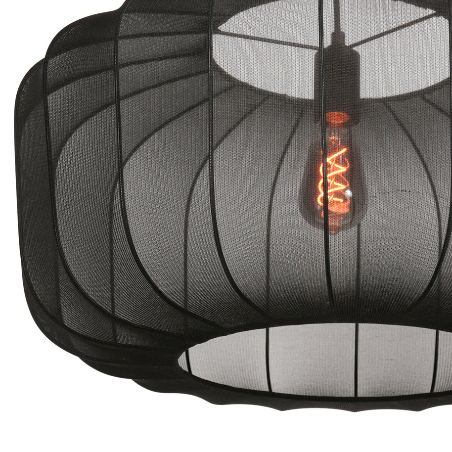 Zwarte Hanglamp Sable 4193ZW – Luxe en Sfeervolle Blikvanger