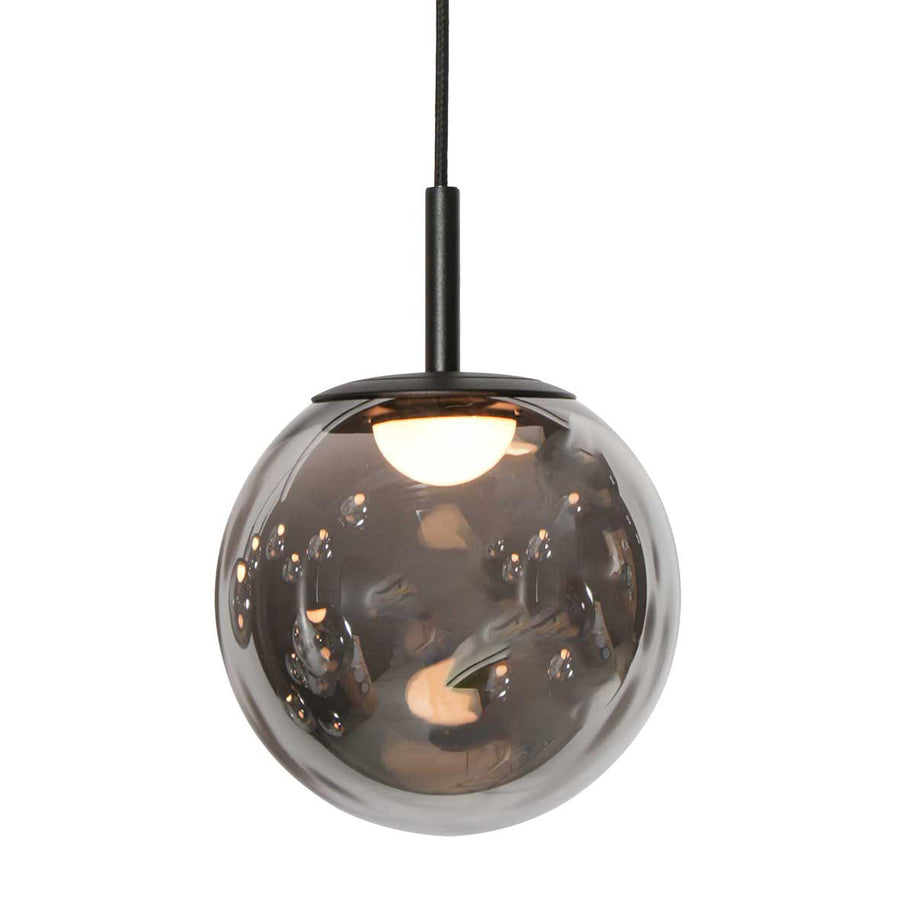 Hanglamp Bollique 4195ZW zwarte vide-lamp met 12 lichtpunten