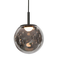 Hanglamp Bollique 4195ZW zwarte vide-lamp met 12 lichtpunten