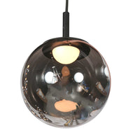 Hanglamp Bollique 4195ZW zwarte vide-lamp met 12 lichtpunten