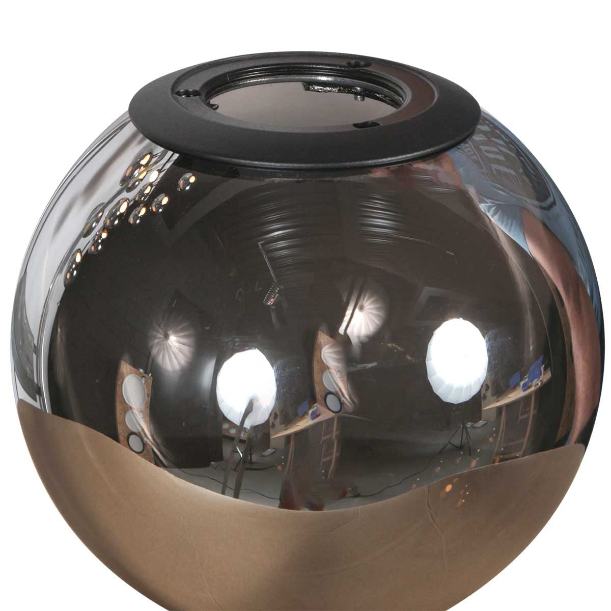 Hanglamp Bollique 4195ZW zwarte vide-lamp met 12 lichtpunten