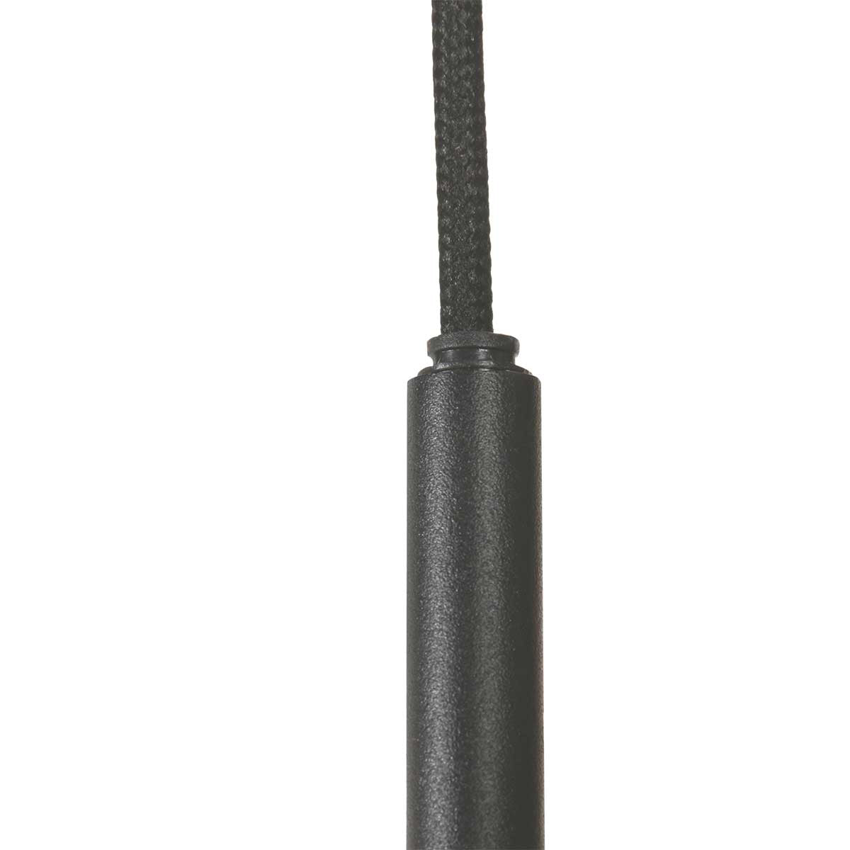 Hanglamp Bollique 4196ZW zwarte videlamp met rookglas