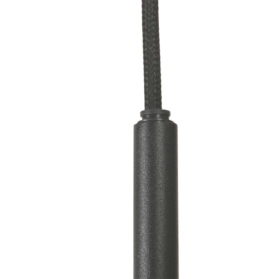 Hanglamp Bollique 4196ZW zwarte videlamp met rookglas