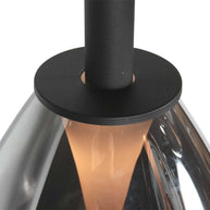 Glimsy 4197ZW hanglamp met gerookt glas