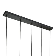 Glimsy 4197ZW hanglamp met gerookt glas