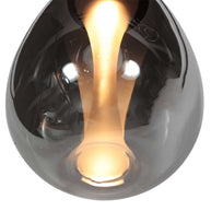 Glimsy 4197ZW hanglamp met gerookt glas