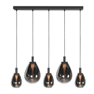 Glimsy 4197ZW hanglamp met gerookt glas