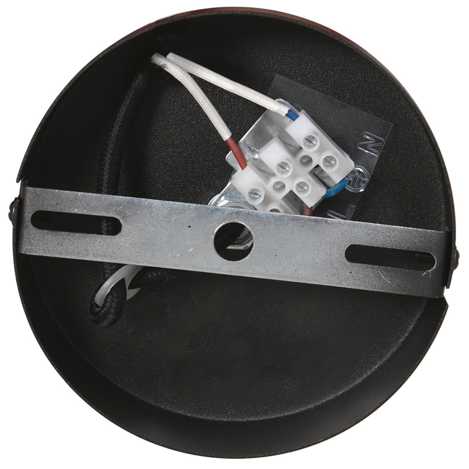 Glimsy 4199ZW hanglamp – zwart glas Ø22 cm