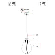 Glimsy 4200ZW Hanglamp – Zwart Glas Ø14,5 cm