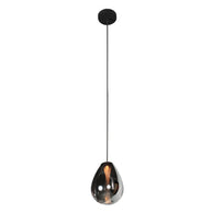 Glimsy 4200ZW Hanglamp – Zwart Glas Ø14,5 cm