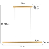 BrightLine 4202GO – Gouden hanglamp voor een warm en stijlvol interieur