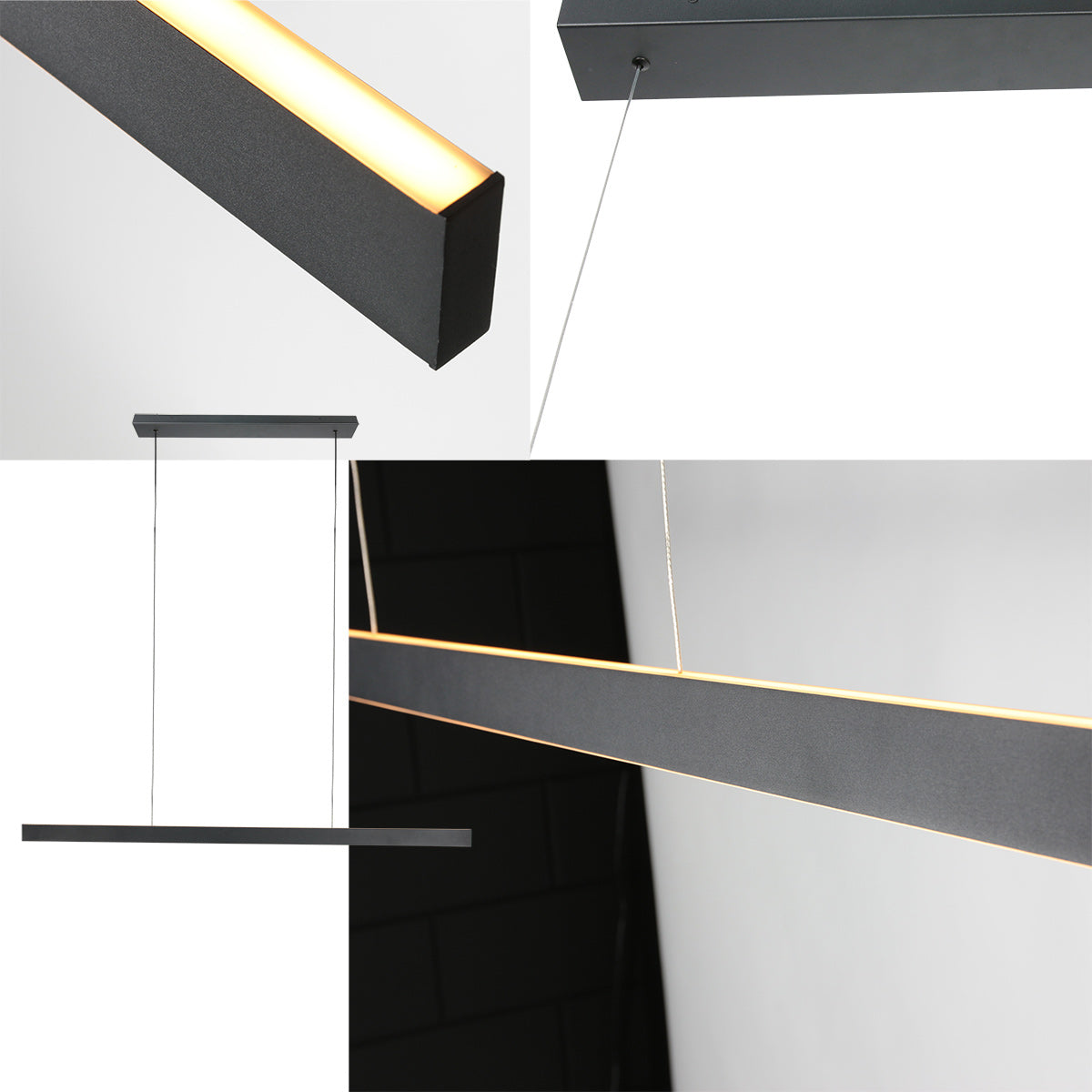 BrightLine 4202ZW – Strakke hanglamp voor boven je tafel, bar of kookeiland