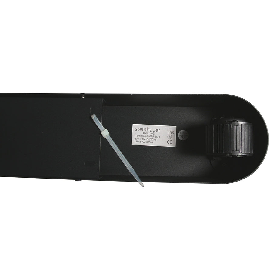 Zwarte hanglamp Mykty 4204 – Twee zwevende cirkels, individueel in hoogte verstelbaar, 6000 lumen, 2700K