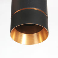 Zwarte vijflichts hanglamp DownLume 4216ZW met GU10-fitting