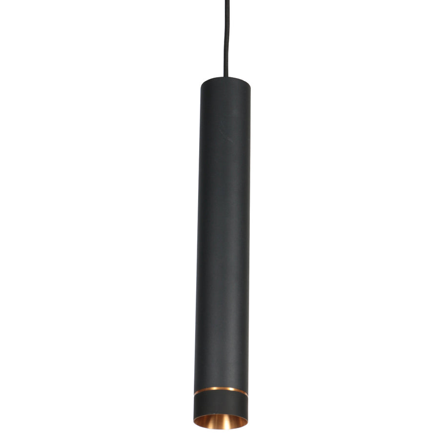 Zwarte vijflichts hanglamp DownLume 4216ZW met GU10-fitting
