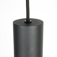 Zwarte vijflichts hanglamp DownLume 4216ZW met GU10-fitting
